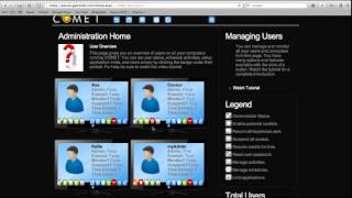 Comet Admin Home Page Tutorial