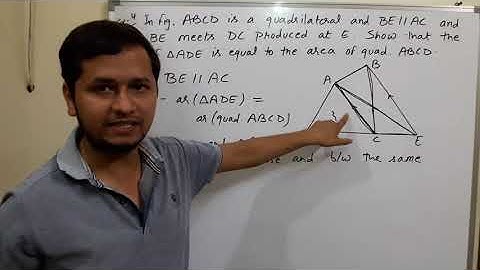 Areas of parallelograms and triangles example 4 ncert class 9