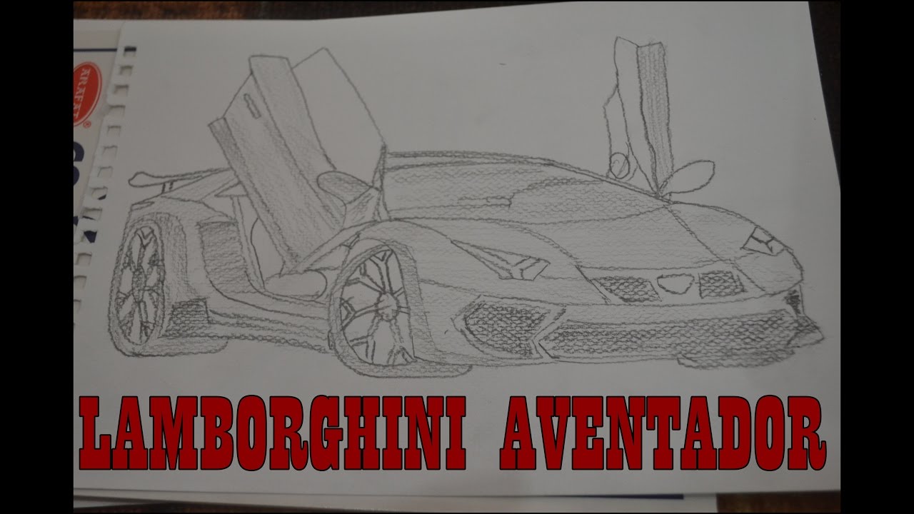 Lamborghini Aventador Sv Roadster Sketch Youtube