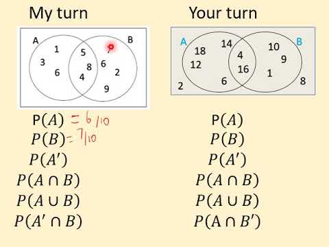 Probability using Venn Diagrams BRM - YouTube