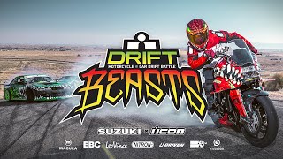 ICON Drift Beasts - Motorcycle vs. Car Drift Battle [2020 Suzuki Katana]