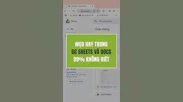 99% người dùng Việt không biết mẹo tạo tài liệu mới siêu nhanh này #googlesheets #googledocs