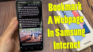 Samsung Galaxy A13: How to Bookmark A Webpage In Samsung Internet