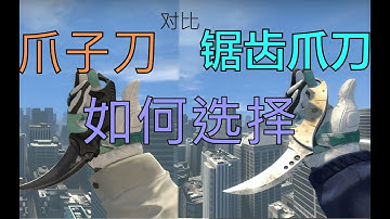 【csgo】45秒告诉你爪子刀和锯齿爪刀如何选择！