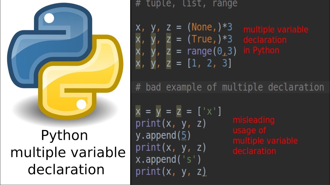 python two variable assignment