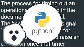 Timeout function if it takes too long to finish