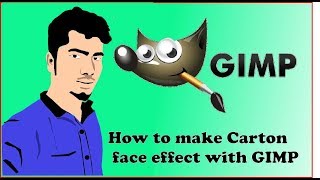 How to make cartoon face effects with GIMP step by step tutorial  || Extra Tech Tutorial