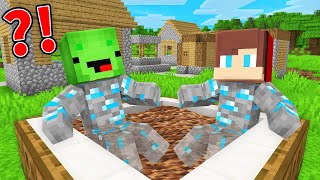 JJ and Mikey Survived 100 Days as DIAMOND in Minecraft - Maizen