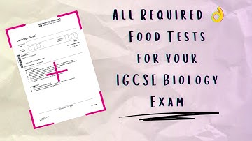 All Required Food Tests For 2025 IGCSE Biology Paper 6 Exam