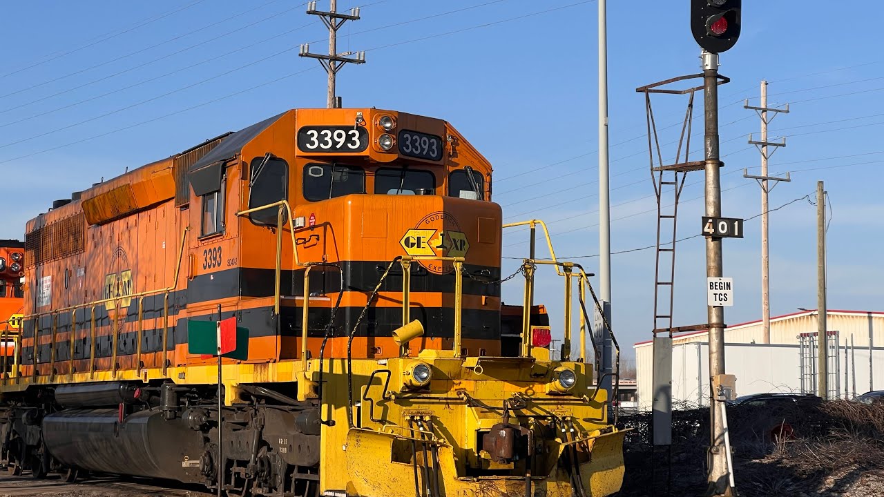 HESR 745~ HESR 3390, 2144, 3484 & GEXR 3393 northbound Saginaw ...