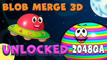 Blob Merge 3D | Unlocked 2048Qa | walkthrough/gameplay