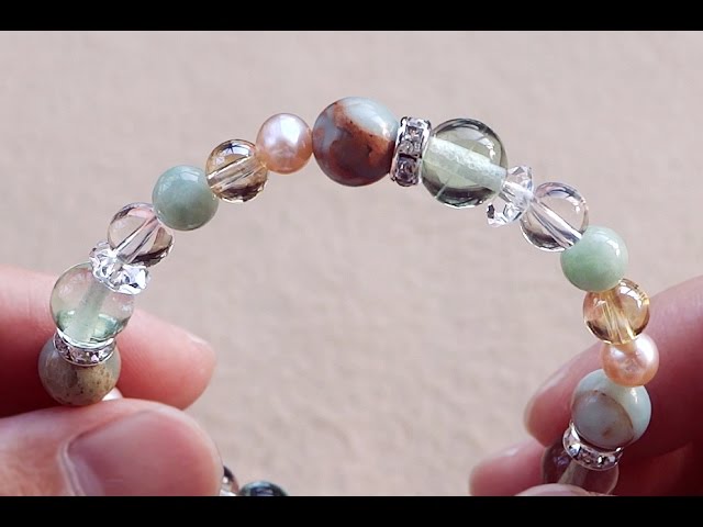 。.*☀︎꒰ঌ空໒꒱☀︎*.。グリーンりぼんフローライトのグラデーションブレス ☀︎꒰ঌ空໒꒱☀︎*.。グリーンりぼんフローライトのグラデーション