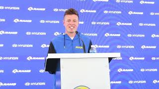 Rams Offensive Coordinator Mike LaFleur addressed the media ahead of taking on the Bears Sunday