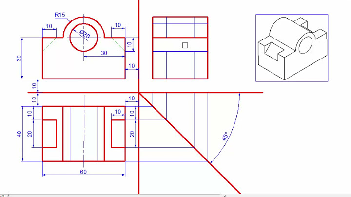 Bài tập vẽ kỹ thuật vẽ hình chiếu thứ 3 năm 2024