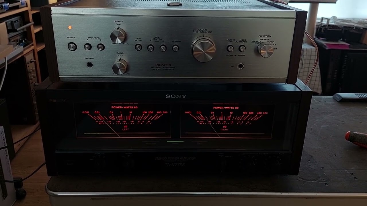Test run of Sony TA-N77ES after overhaul
