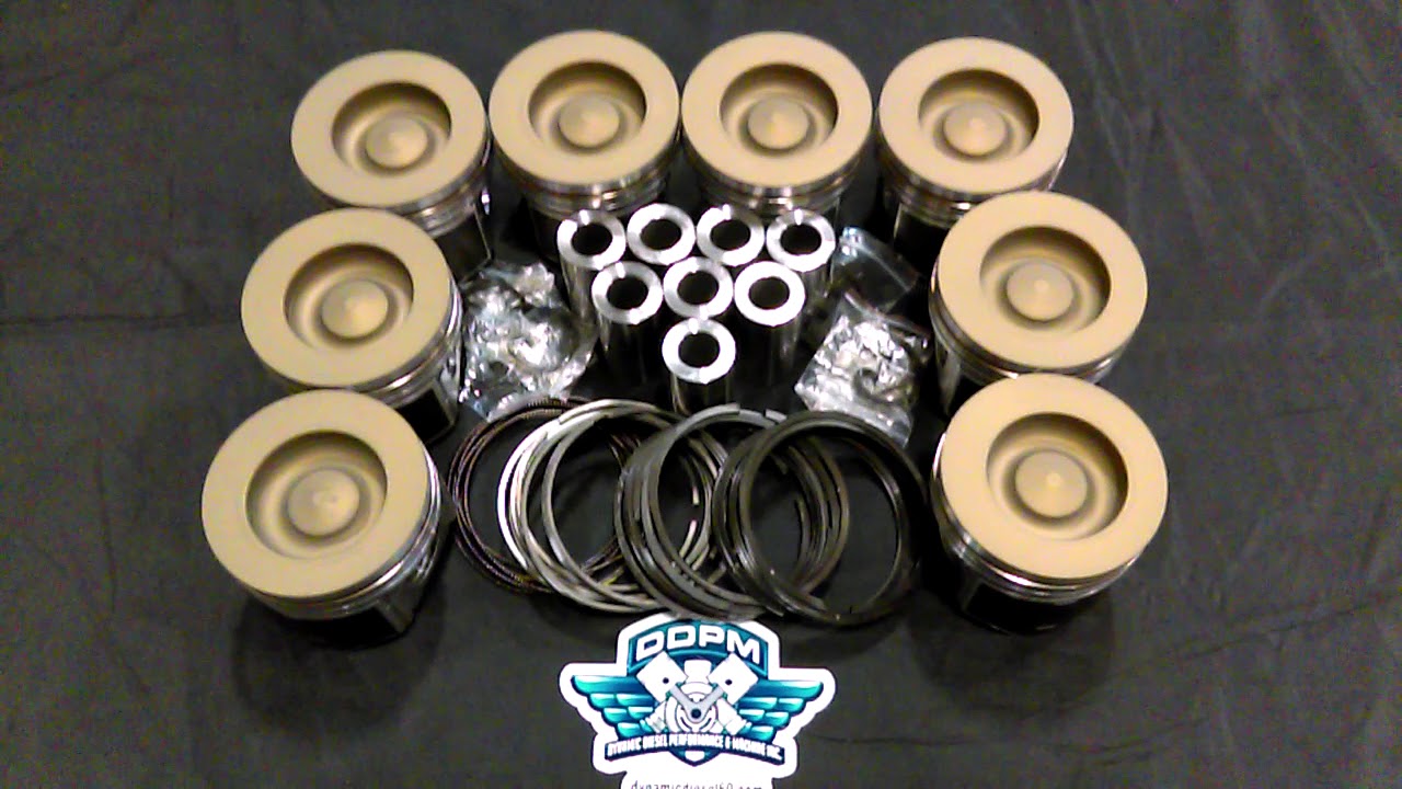 6.0L Powerstroke Diesel Piston Set Ceramic Coated