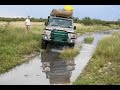 Wet trail in Central Kalahari - Botswana video