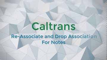 Re-Associate and Drop Association for Place Note Element