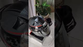 RSV FF500 Barcode Red with Iridium Silver Visor