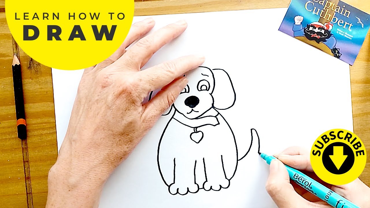 How to draw a Puppy 🐕 More 👉 #DrawWithNicola 👈 - YouTube