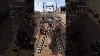 Inside a Giant Container Ship: How It’s Built From Steel to a Massive Ocean Giant 🚢🔥 #shorts #ship