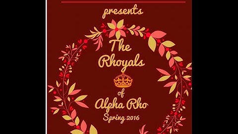 Kappa Delta Chi- Epsilon Chapter Alpha Rho Class Presentation Spring 