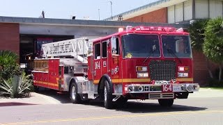 LACoFD Quint 164 and SQ164 Responding (x2)