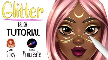 How to create glitter brush tutorial in Procreate