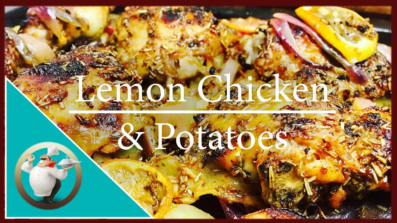 How to make Lemon Chicken & Potatoes | Easy Greek Lemon Chicken Recipe