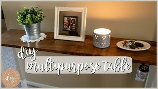 CUSTOM Multipurpose Table! DIY Entryway Table/Laptop Table/Sofa Table