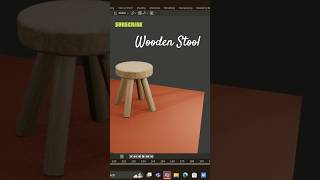 Modelling A Wooden Stool In Blender 44 b3d shorts blender