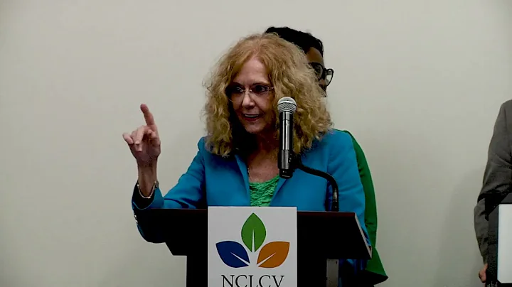 Rep. Cynthia Ball speaks at NCLCV's Green Tie Awar...