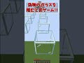 【マイクラ】1/2で割れるガラスを渡り切れなきゃ罰ゲーム!!【イカゲーム】#Shorts