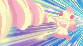 Alcremie Gives Cream To Terapagos And Rockruff