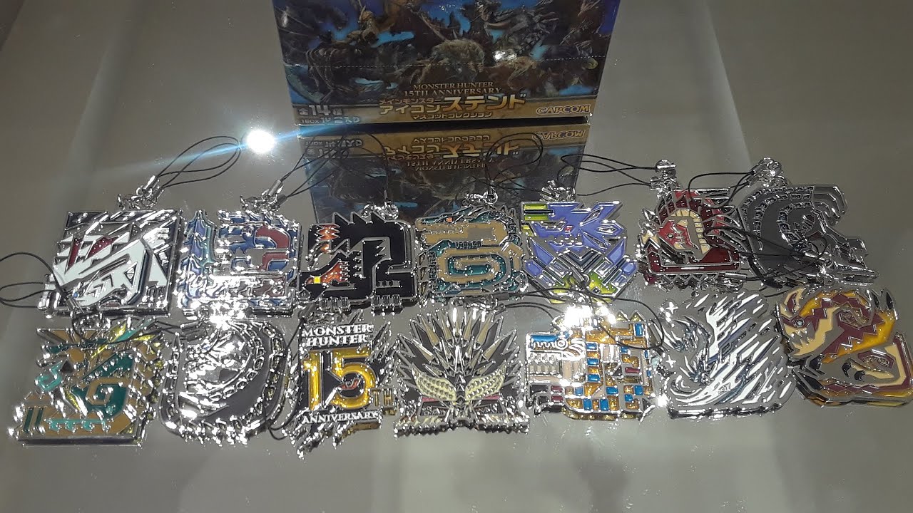 Monster Hunter 15th Anniversary Stained Mascot Collection Unboxing