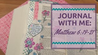 Bible Journaling Matthew 6:19-21