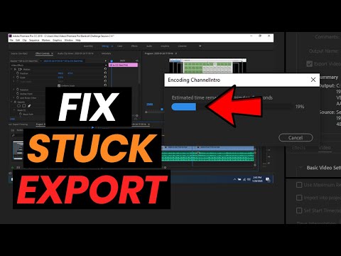 Fix Stuck Export Adobe Premiere Pro | Resolve Freezing Export Issue By Deleting Video Effects