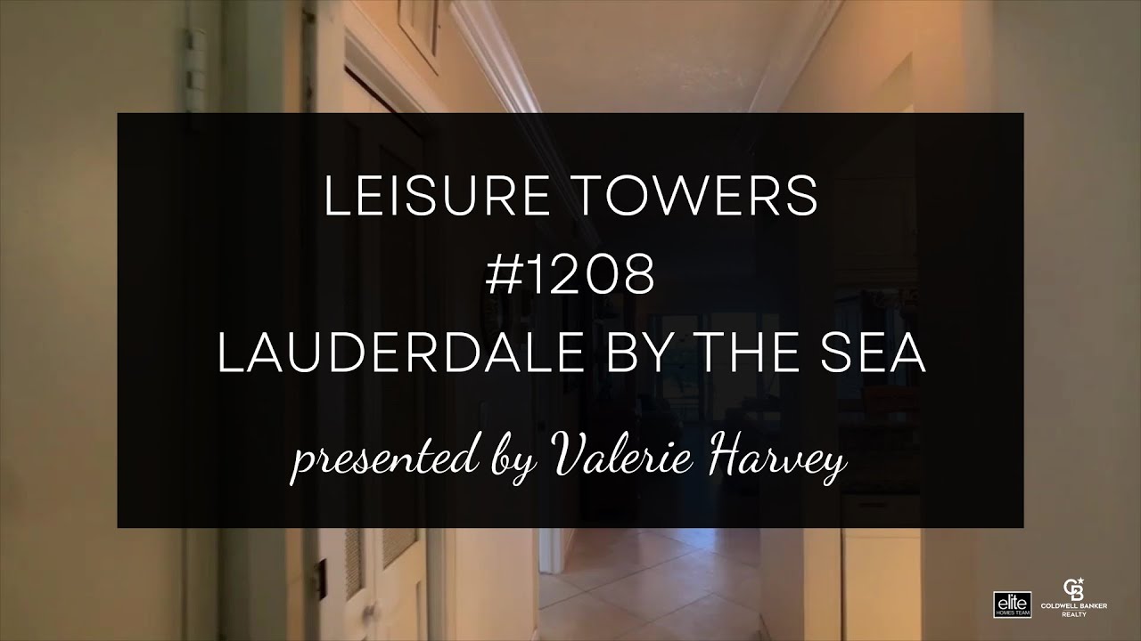 Leisure Towers Unit 1208 presented by Valerie Harvey