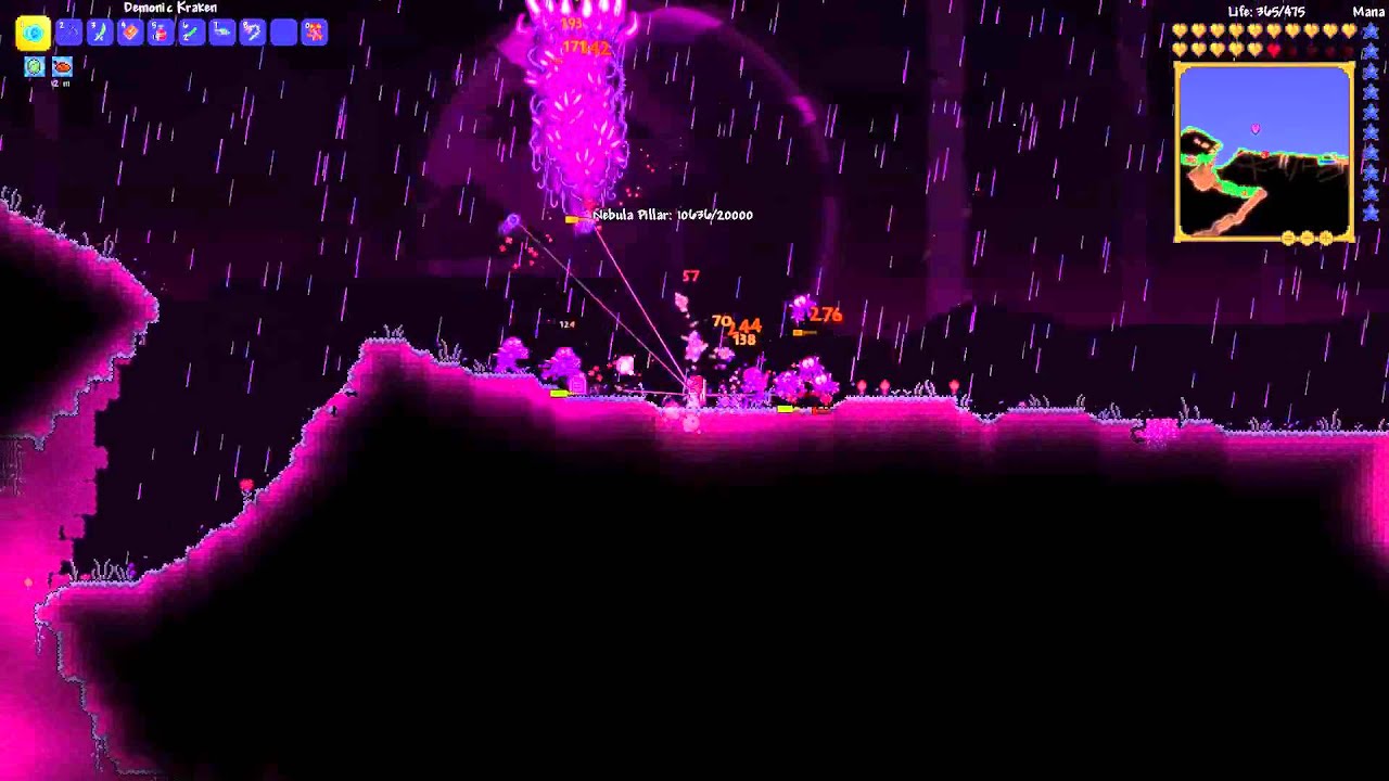 How to damage Pillars Terraria YouTube