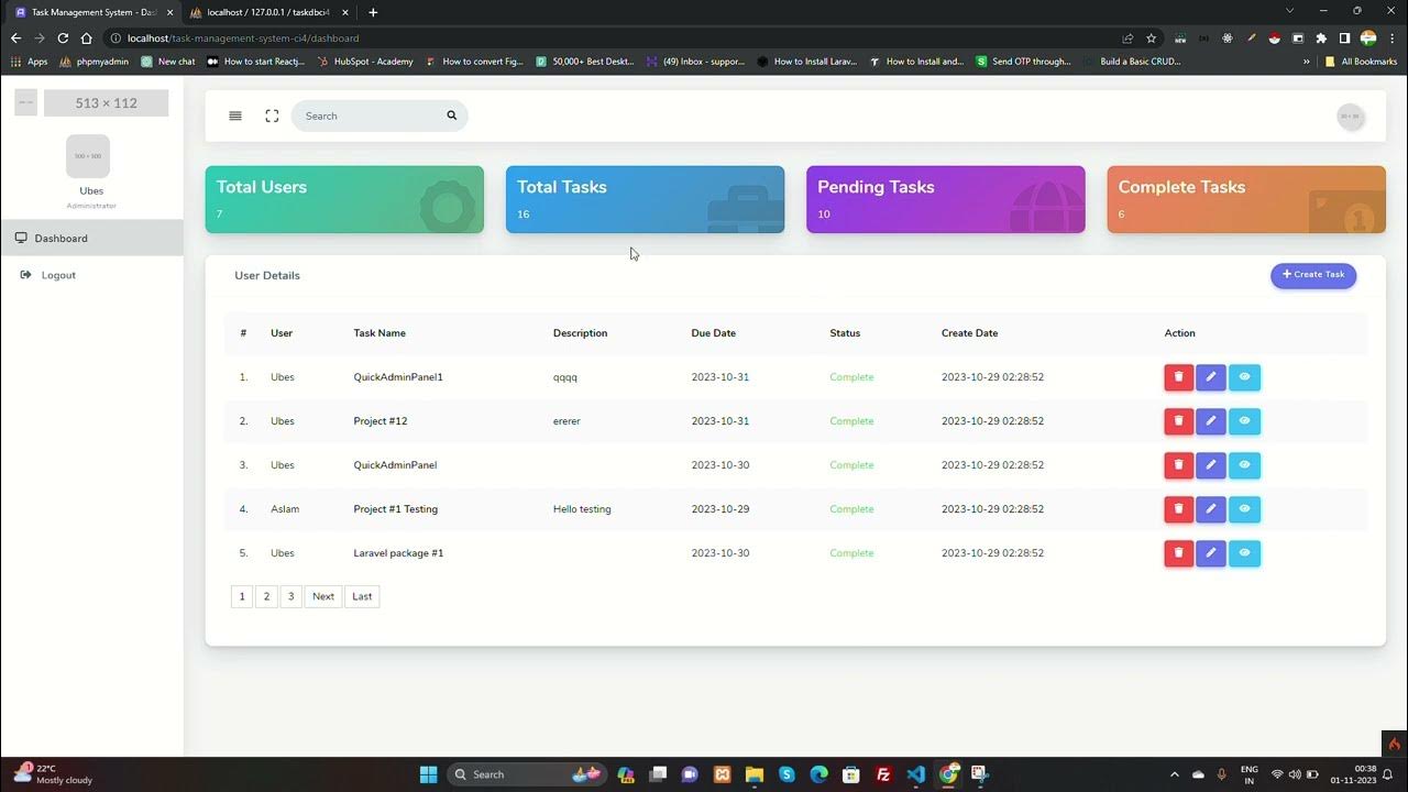 Simple Task Management System in CodeIgniter 4 - Part 1 - YouTube