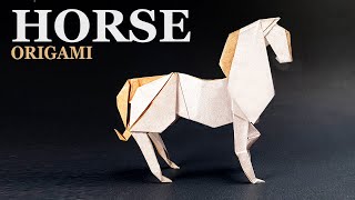 ORIGAMI HORSE / How to make a paper Horse 【Weesel】