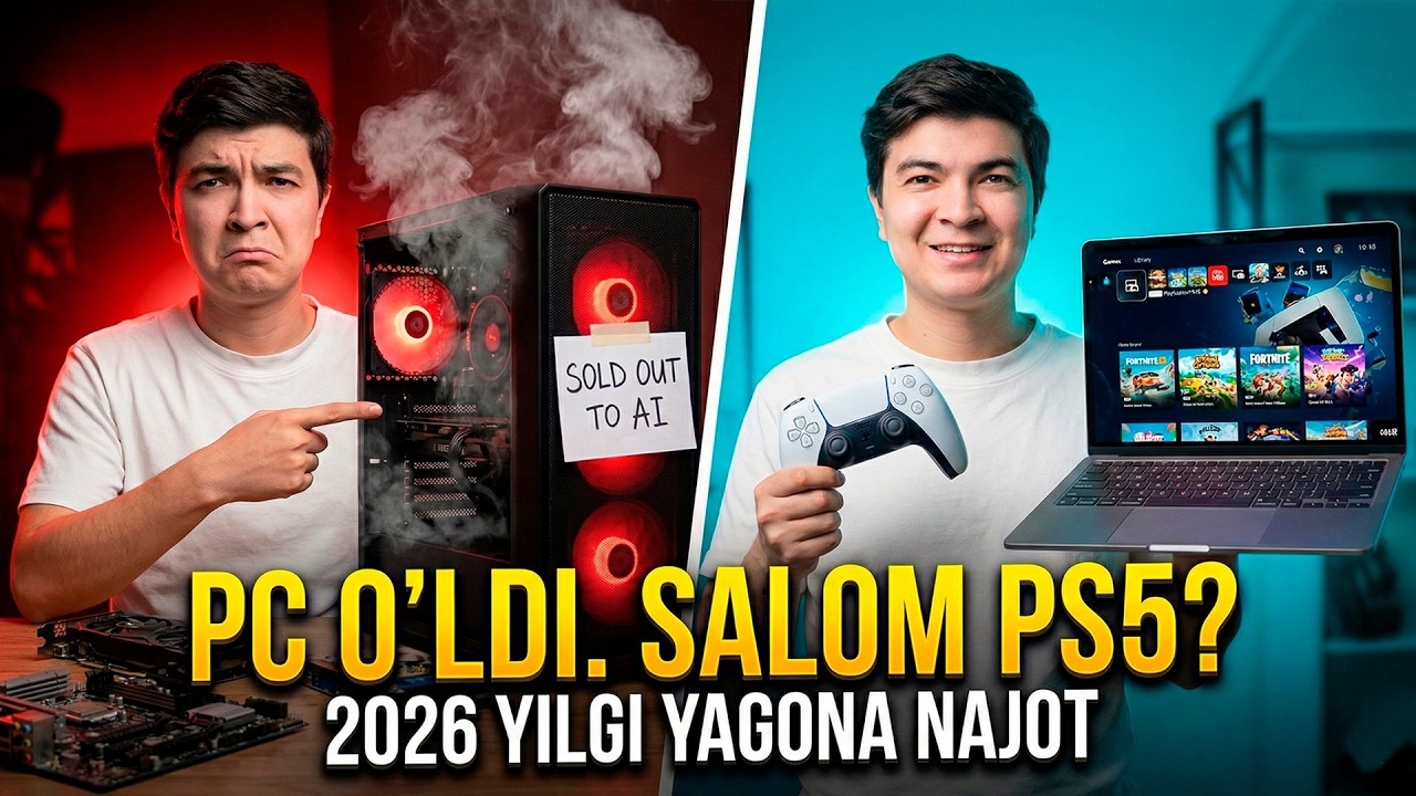 2026-yilda PC Yig'mang! 😱 Nega 4 ta DDR5 Operativka Ishlamaydi?