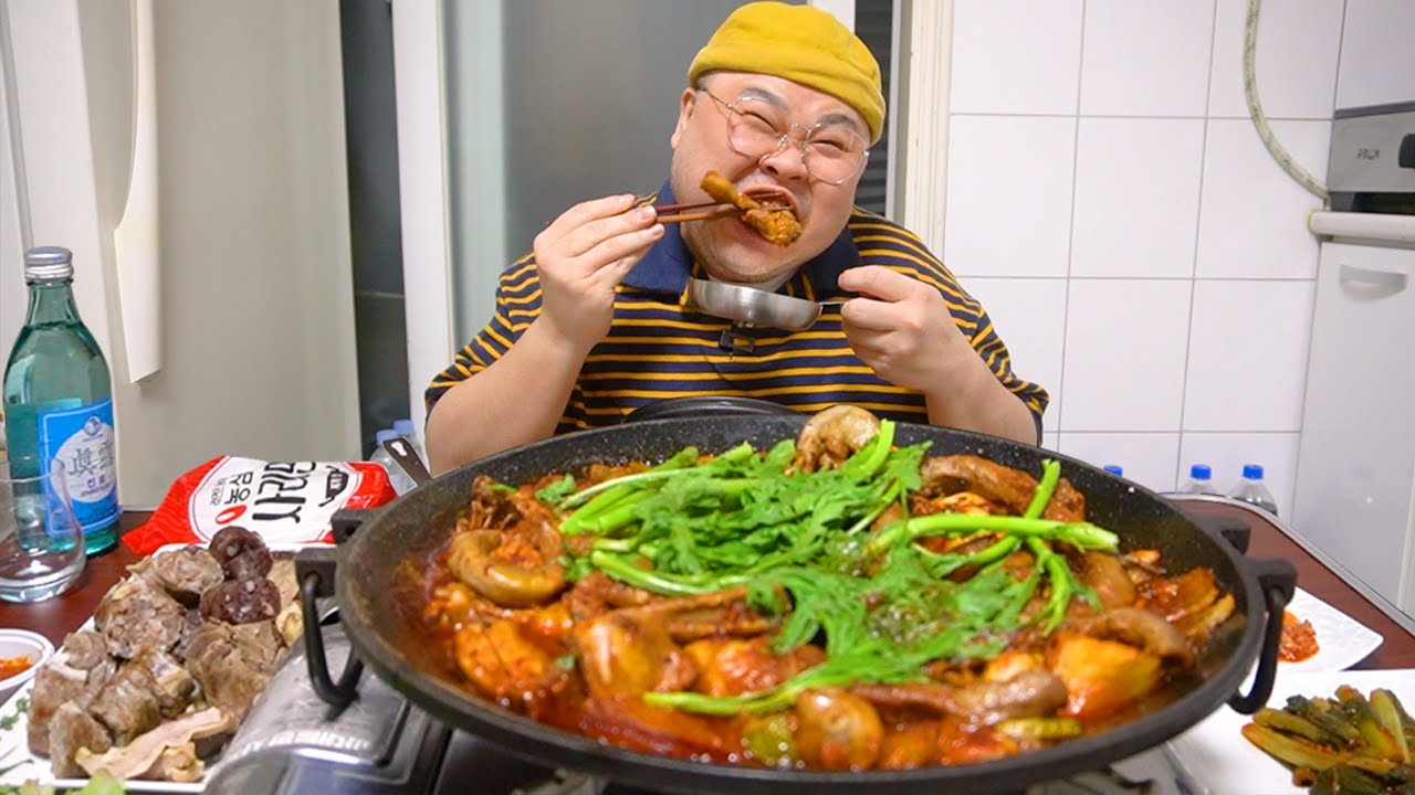 곱도리탕 도데체 누가 만든거야?소주 X 곱창먹방 Grilled Beef Tripe & Chicken Stew Mukbang Eatingshow