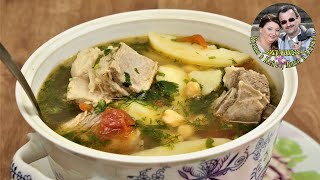 Суп из говядины и горохом Нут. Невероятно вкусный и ароматный. Все хором будут просить добавку.