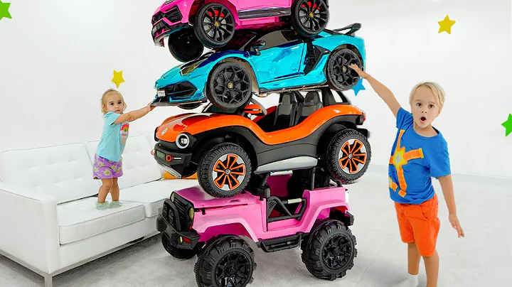 Alice and Chris learn to share toy cars