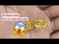 Gold earring  handmade  manipuri sana design  jewellery home 