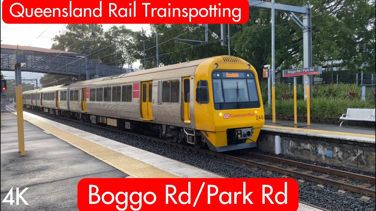 Queensland Rail Trainspotting - Boggo Rd/Park Rd - YouTube