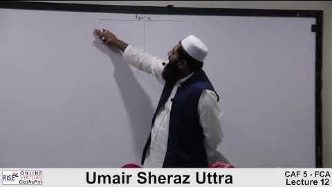 CAF 1 | FAR 1 | Financial Accounting and Reporting 1 | Sir Umair Sheraz lecture 12
