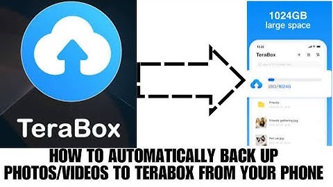 HOW TO AUTOMATICALLY BACK UP PHOTOS/VIDEOS TO TERABOX FROM YOUR PHONE