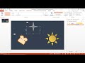 Aplica diferentes tipos de animaciones en tres objetos en Power Point